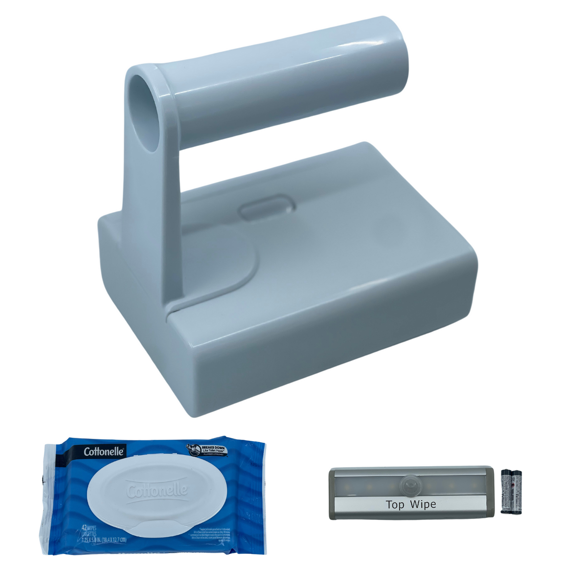 Open Top Receptacle Wet Wipe Dispenser Kit